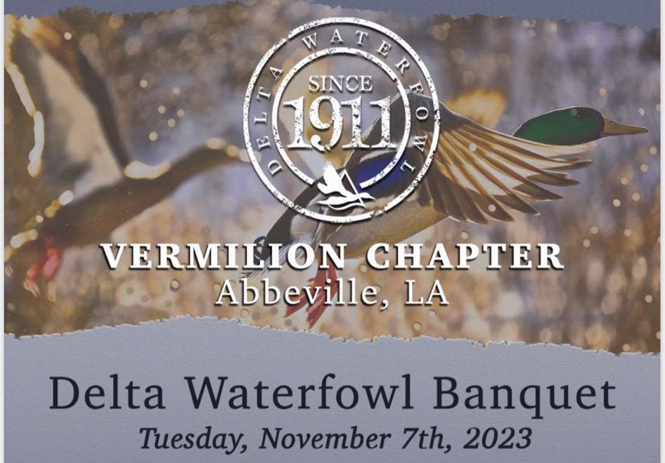 Vermilion Chapter Delta Waterfowl Banquet Flyer - Hero Hunts EVENT IMAGE