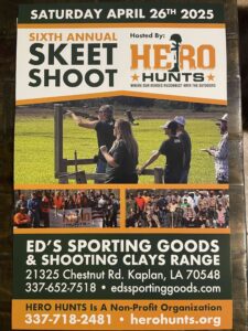 2025 Hero Hunts Skeet Shoot Event Poster